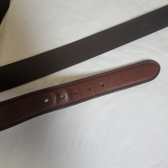 Prada Men Brown Leather Belt Size 105/42 - Picture 7 of 9